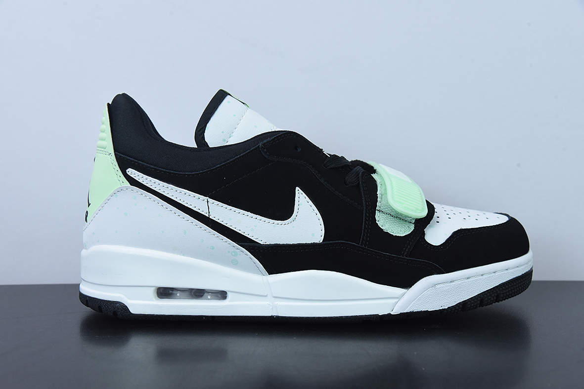 O01M4过验版 Air Jordan Legacy 312 Low 荧光泼墨熊猫低帮运动鞋 货号：CJ5500-013