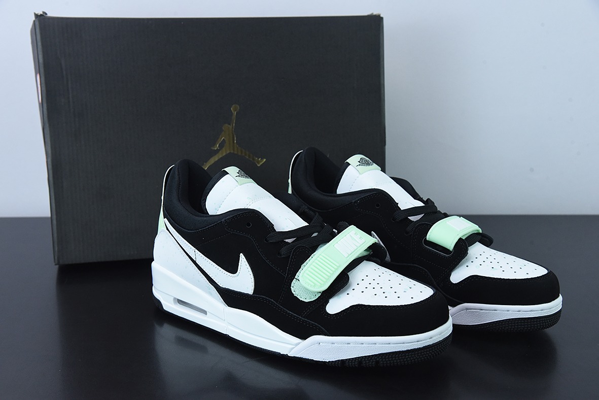 O01M4过验版 Air Jordan Legacy 312 Low 荧光泼墨熊猫低帮运动鞋 货号：CJ5500-013