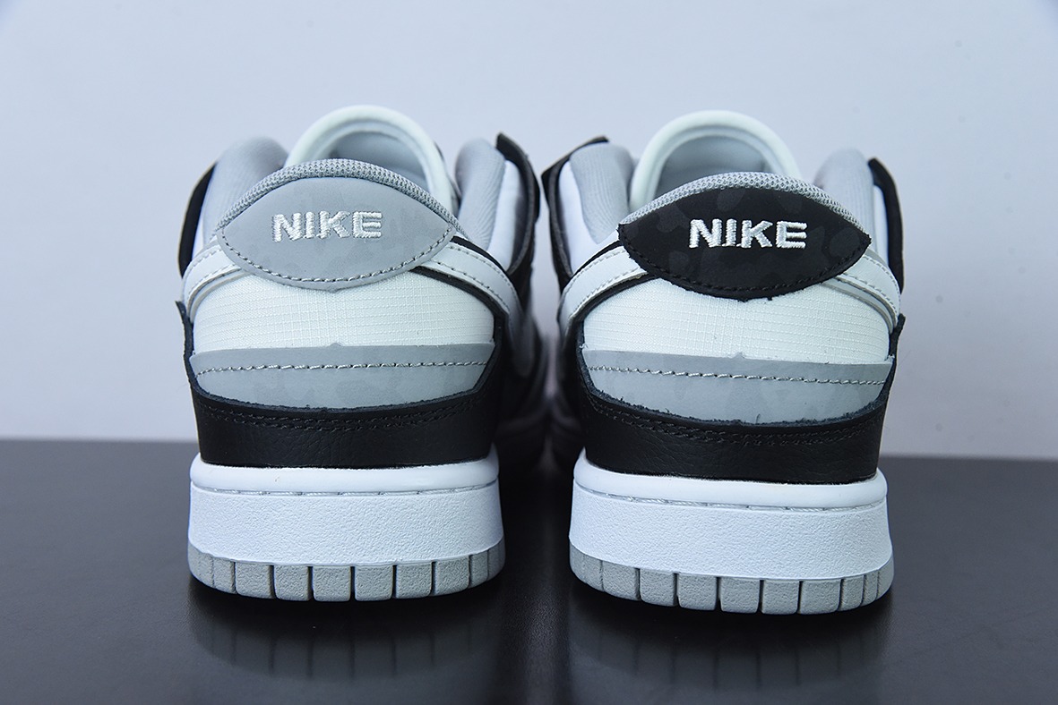 SB Dunk Scrap Low"Wolf Grey"扣篮缝合怪系列低帮经典百搭休闲运动板鞋“白狼灰黑柠檬黄”货号:DC9723-001