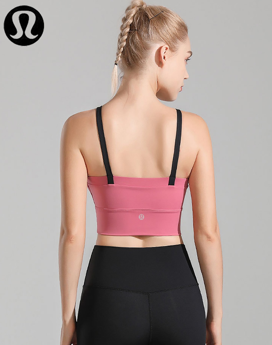 Lululemon sports bra training pink yoga