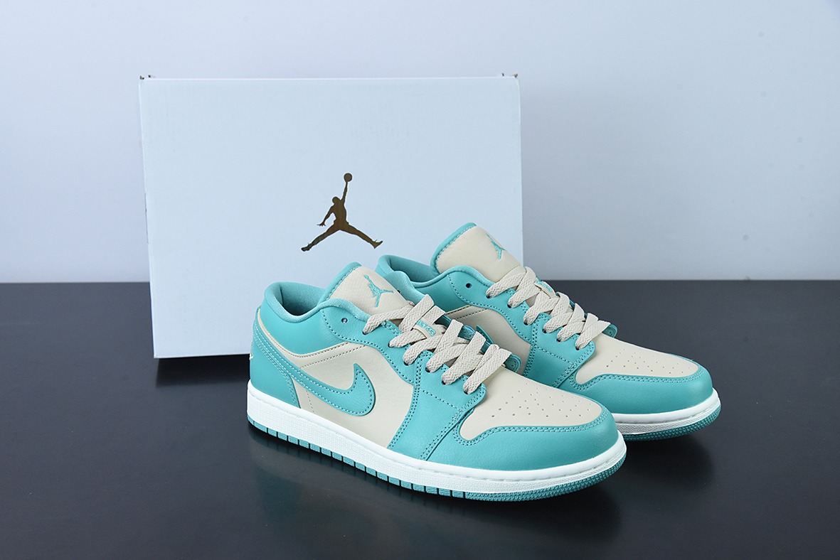 Air Jordan 1 Low AJ1湖水蓝蒂芙尼 Tiffany低帮运动板鞋 货号:DC0774-131