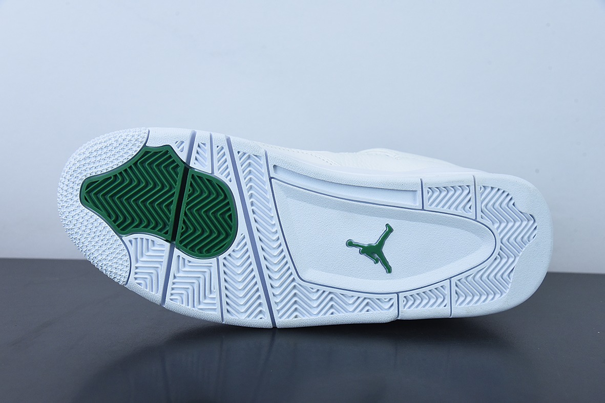 Air Jordan 4 Retro " Green Metallic " AJ4乔4  白绿 男子文化篮球鞋 货号：CT8527-113