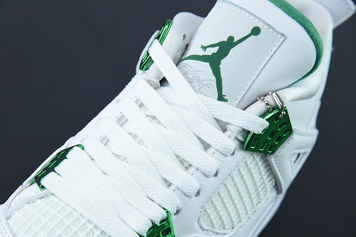 Air Jordan 4 Retro " Green Metallic " AJ4乔4  白绿 男子文化篮球鞋 货号：CT8527-113