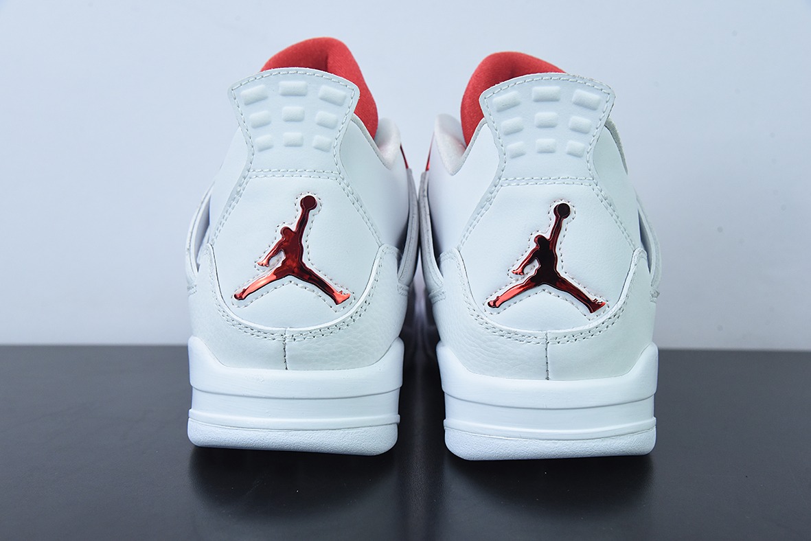 Air Jordan 4 “White University Red”  AJ4白红运动鞋 货号：CT8527-112