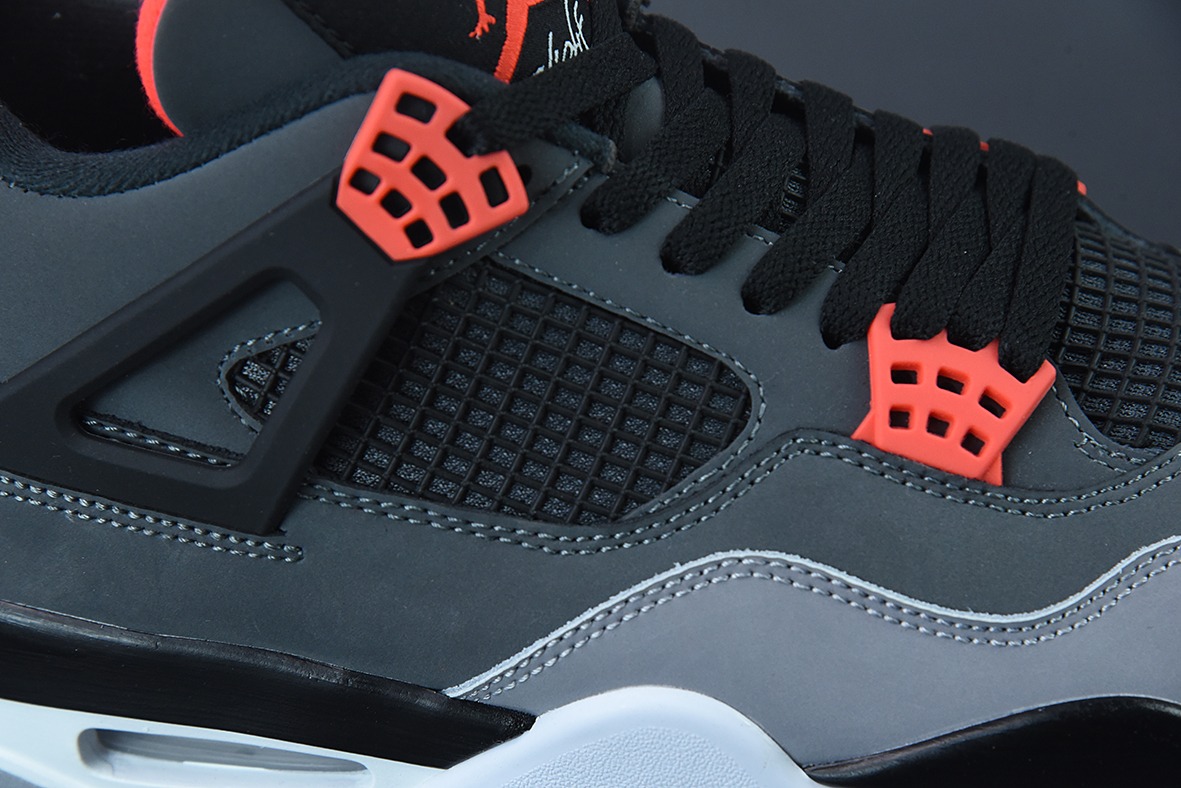 Air Jordan 4 Infrared AJ4黑灰红红外线篮球鞋 货号：DH6927-061