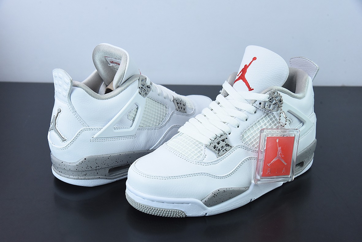 纯原 AJ4 白奥利奥 Air Jordan 4 “Tech White ” 男子文化篮球鞋货号：CT8527 100