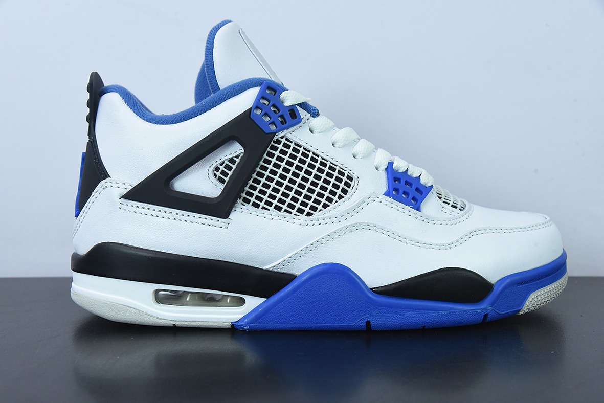 D0F1S5 纯原Air Jordan 4  Retro MotorsportsAJ4 赛车蓝男子运动鞋 货号：308497-117