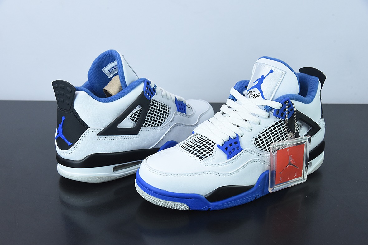 D0F1S5 纯原Air Jordan 4  Retro MotorsportsAJ4 赛车蓝男子运动鞋 货号：308497-117
