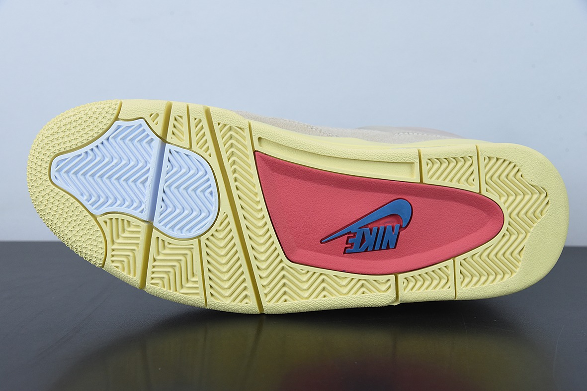 D0F1S5 纯原Union x Air Jordan 4“Guava Ice”南海岸 粉蓝 AJ4乔丹4代UN联名运动鞋 货号：DC9533-800