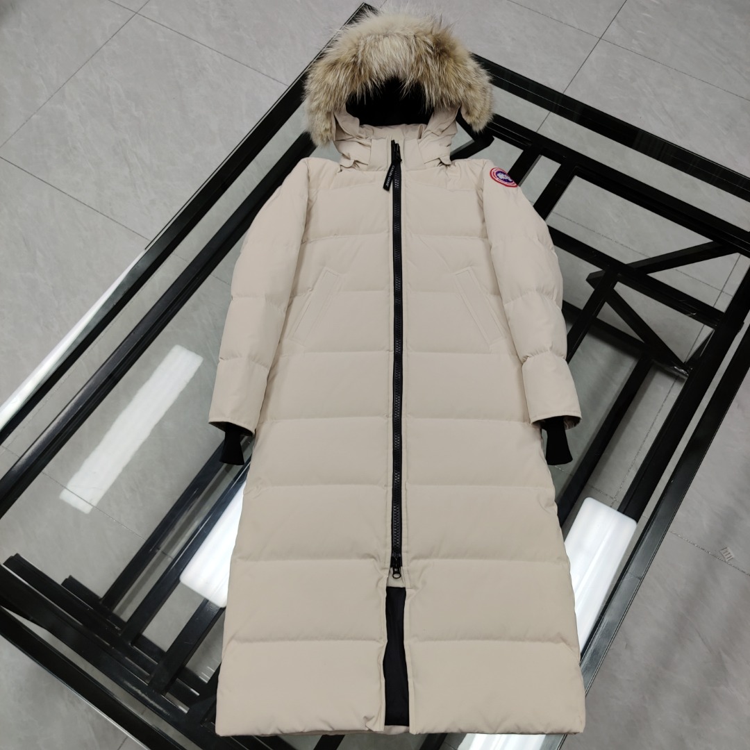 Canada Goose Ropa Chaqueta de plumón Blanco Mujeres Algodón Nylon Plumón de ganso blanco