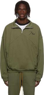 Rhude Clothing Shirts & Blouses Green Embroidery Unisex Fall/Winter Collection