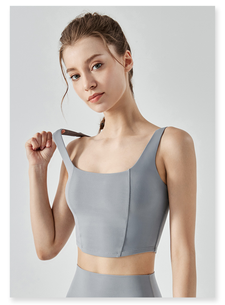 Lululemon sports bra yoga gray