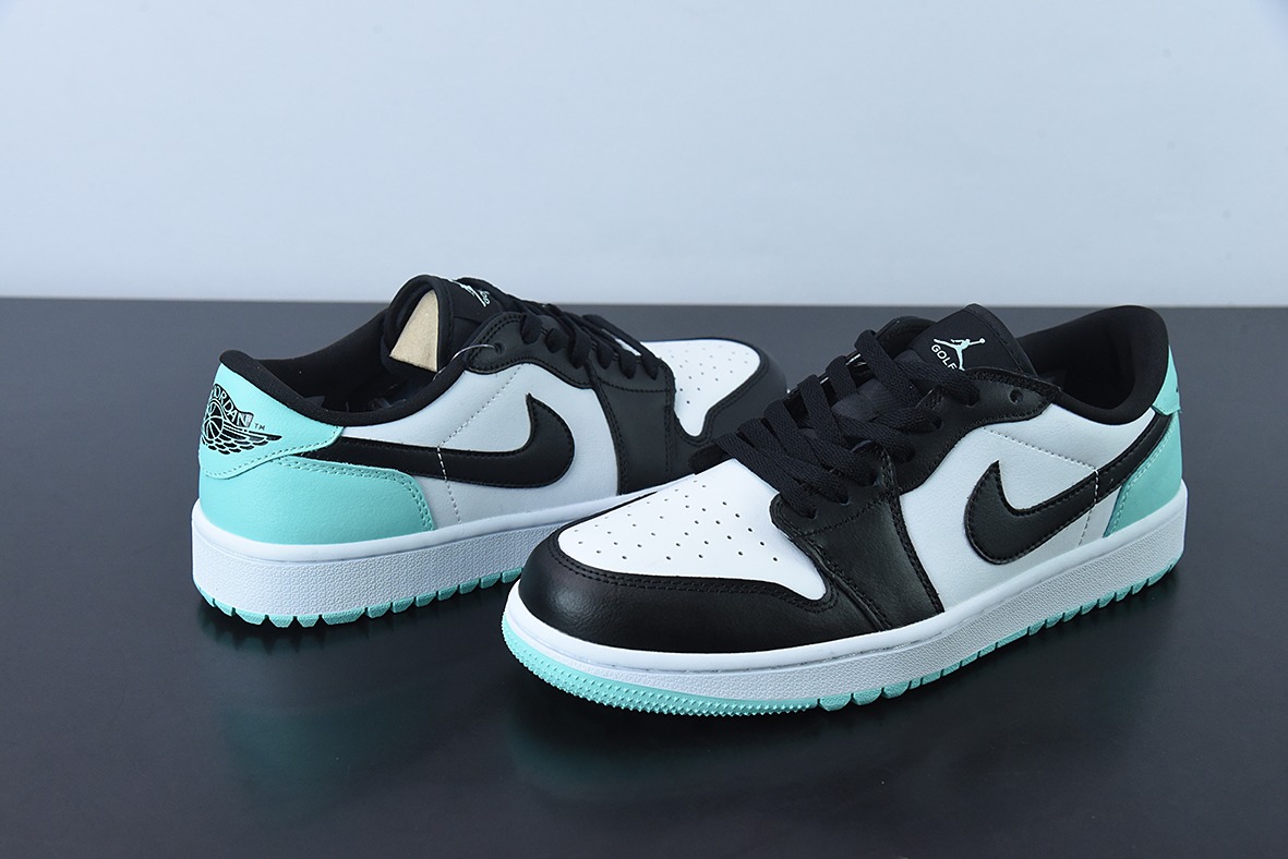 Air Jordan 1 Low Golf 黑白绿高尔夫系列休闲板鞋 货号：DD9315-114