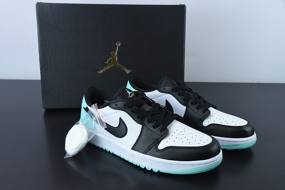 Air Jordan 1 Low Golf 黑白绿高尔夫系列休闲板鞋 货号：DD9315-114