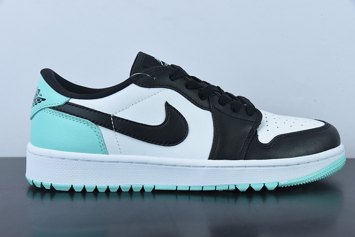 Air Jordan 1 Low Golf 黑白绿高尔夫系列休闲板鞋 货号：DD9315-114