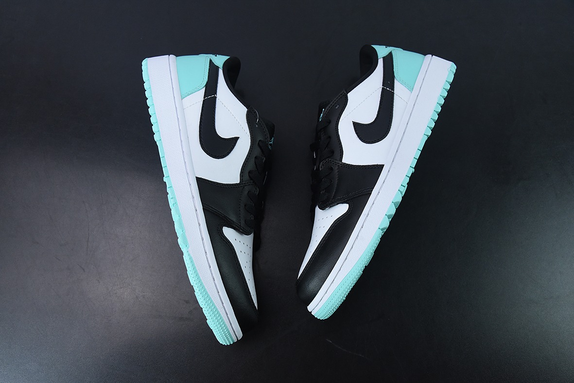 Air Jordan 1 Low Golf 黑白绿高尔夫系列休闲板鞋 货号：DD9315-114