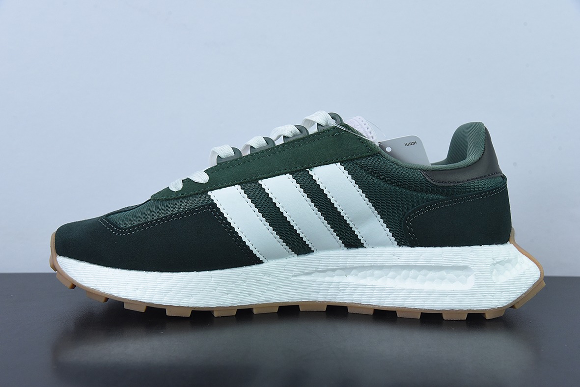 adidas Racing E5 Boost Prototype  速度轻盈复古系列 百搭透气运动慢跑鞋官方货号：GW6572