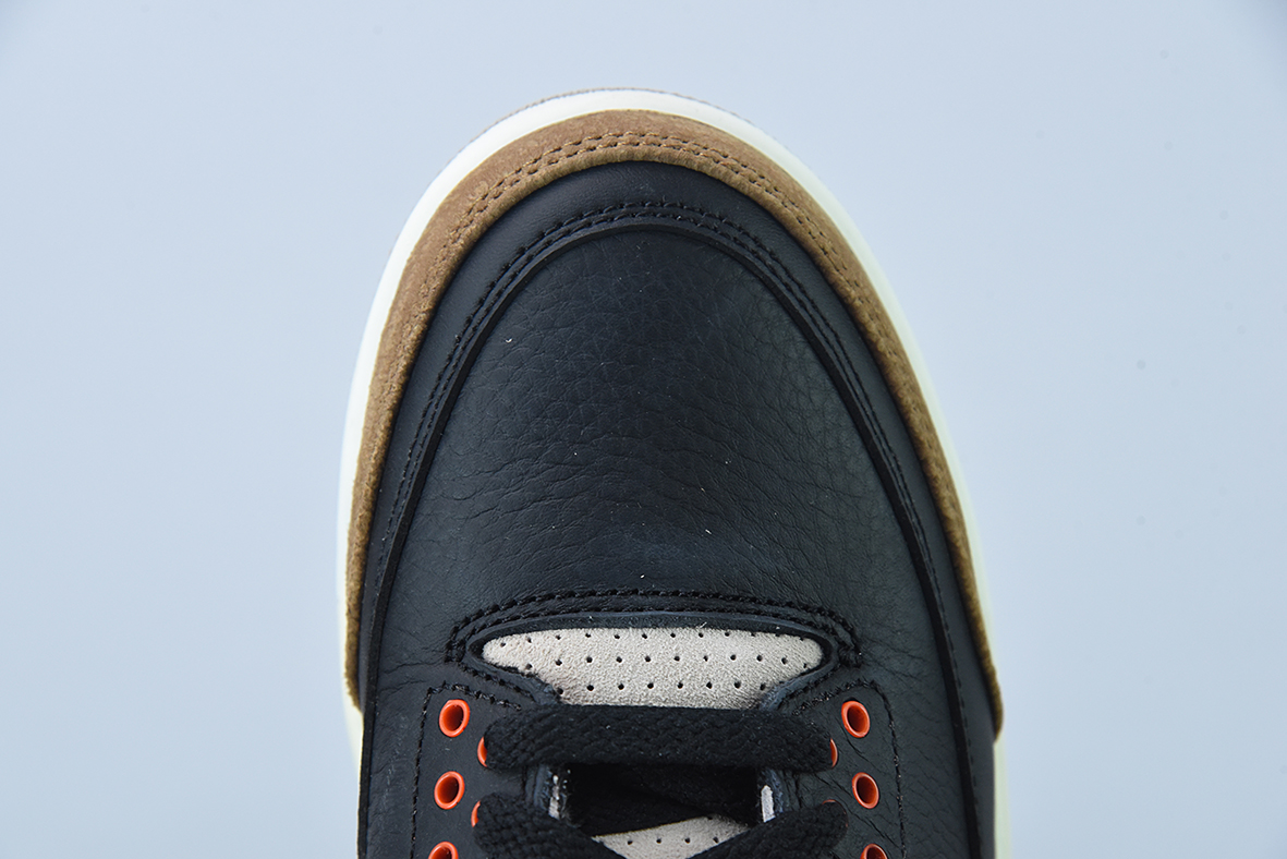 L00H6 纯原 Air Jordan 3 Retro aj3 黑棕 大象男士运动鞋CT8532-008