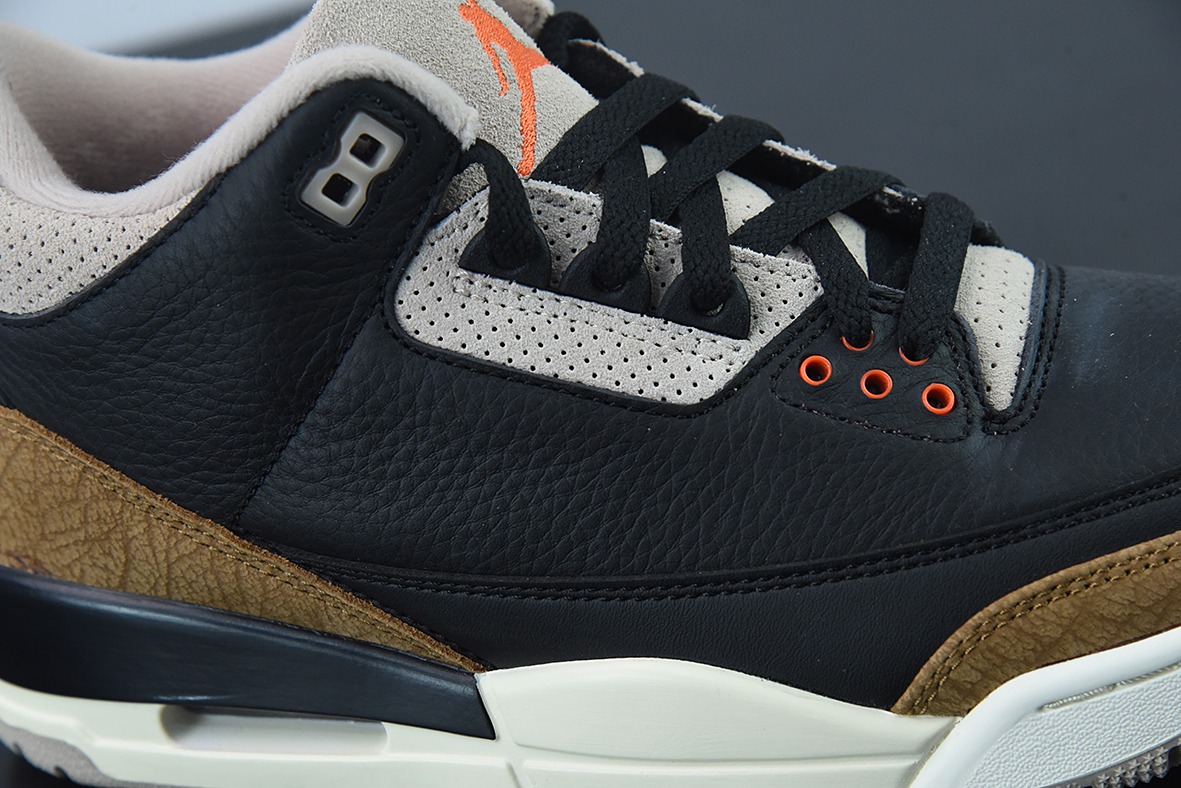 L00H6 纯原 Air Jordan 3 Retro aj3 黑棕 大象男士运动鞋CT8532-008