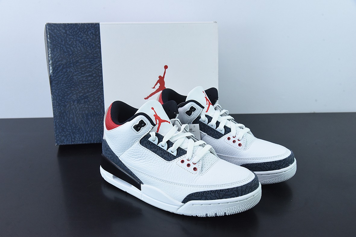 Air Jordan 3 SE-T Denim Fire Red AJ3火焰红 日本限定男士运动鞋