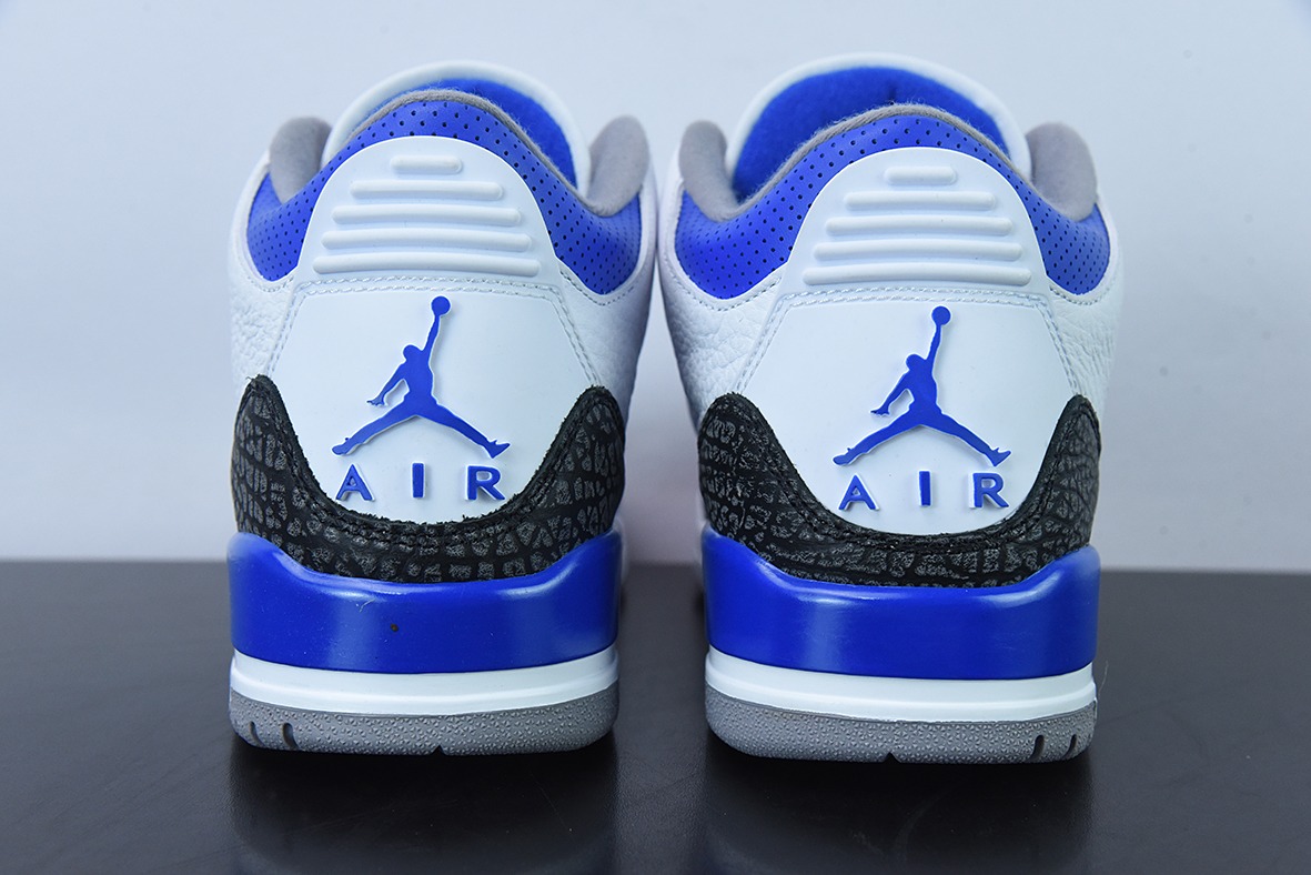 Air Jordan 3 Retro "Racer Blue" AJ3赛车蓝 白蓝男士运动鞋CT8532-145