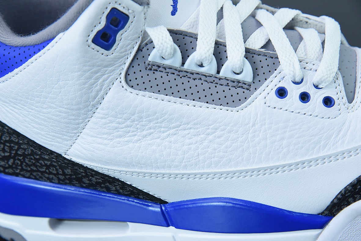 Air Jordan 3 Retro "Racer Blue" AJ3赛车蓝 白蓝男士运动鞋CT8532-145