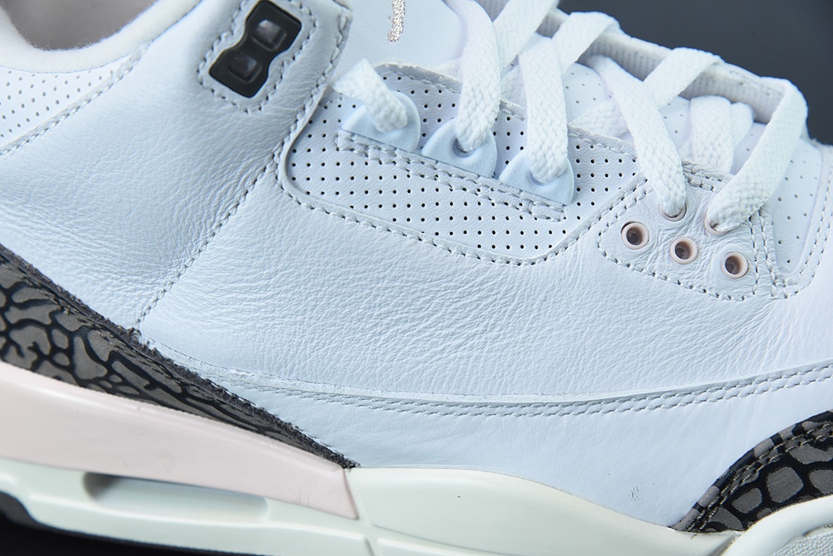 L00H6 纯原 Air Jordan 3 Retro aj3 白棕粉 樱花男女同款运动鞋CK9246-102