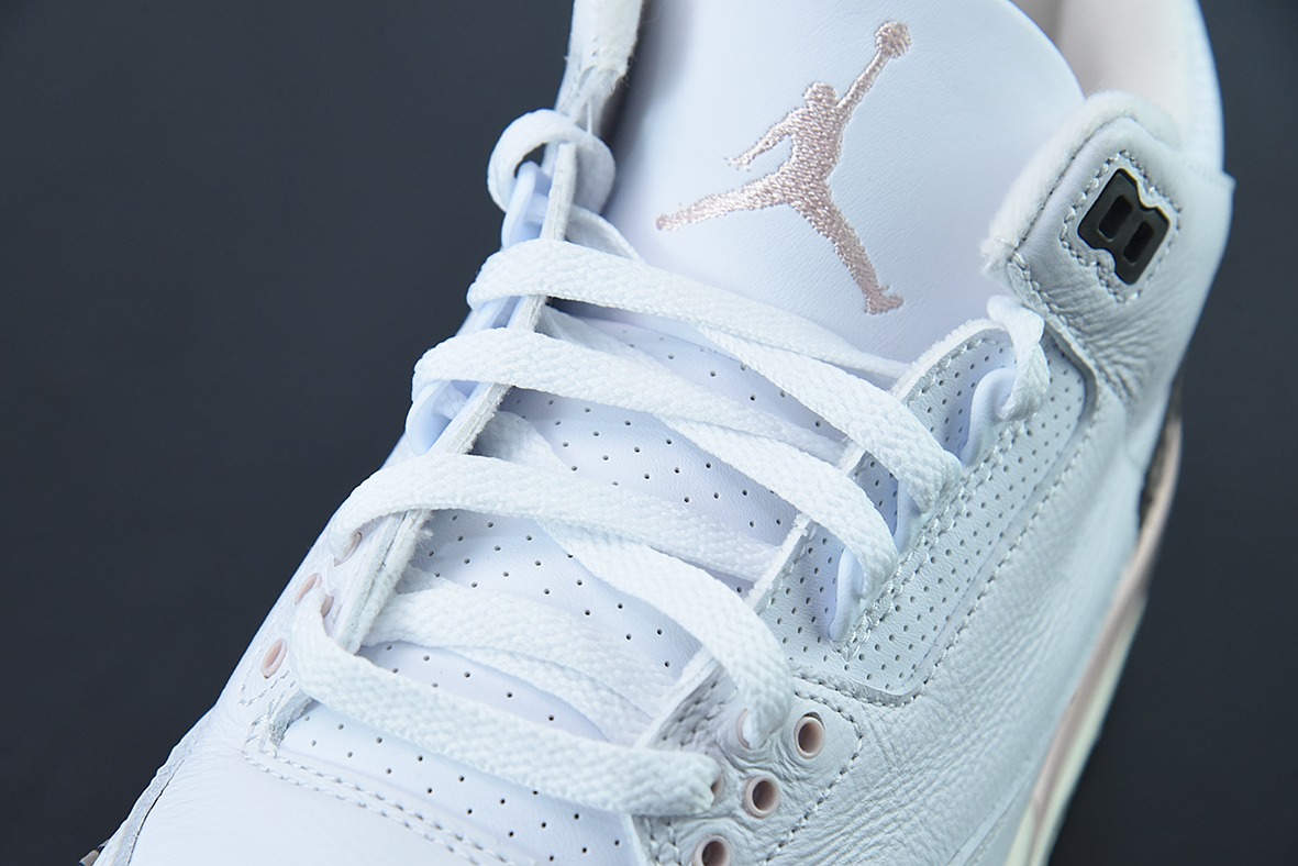 L00H6 纯原 Air Jordan 3 Retro aj3 白棕粉 樱花男女同款运动鞋CK9246-102