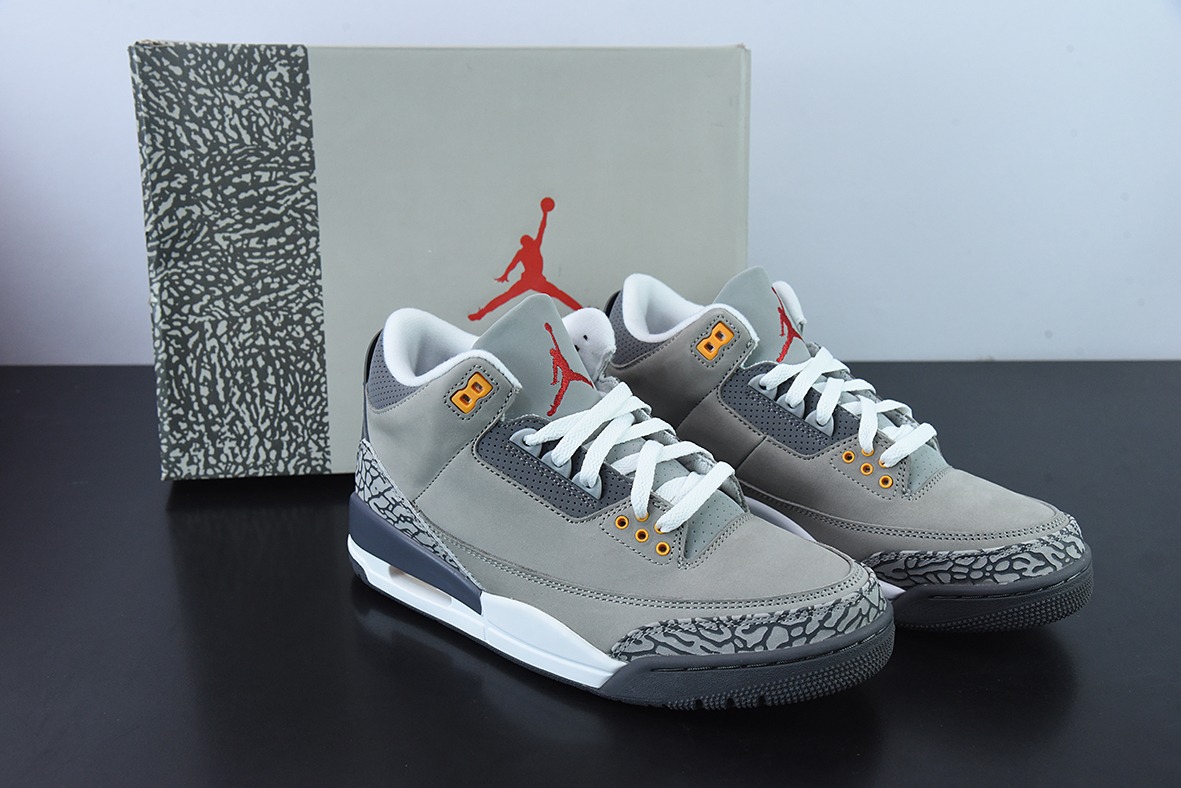 Air Jordan 3 Retro "Cool Grey" AJ3酷灰男士运动鞋 CT8532-012