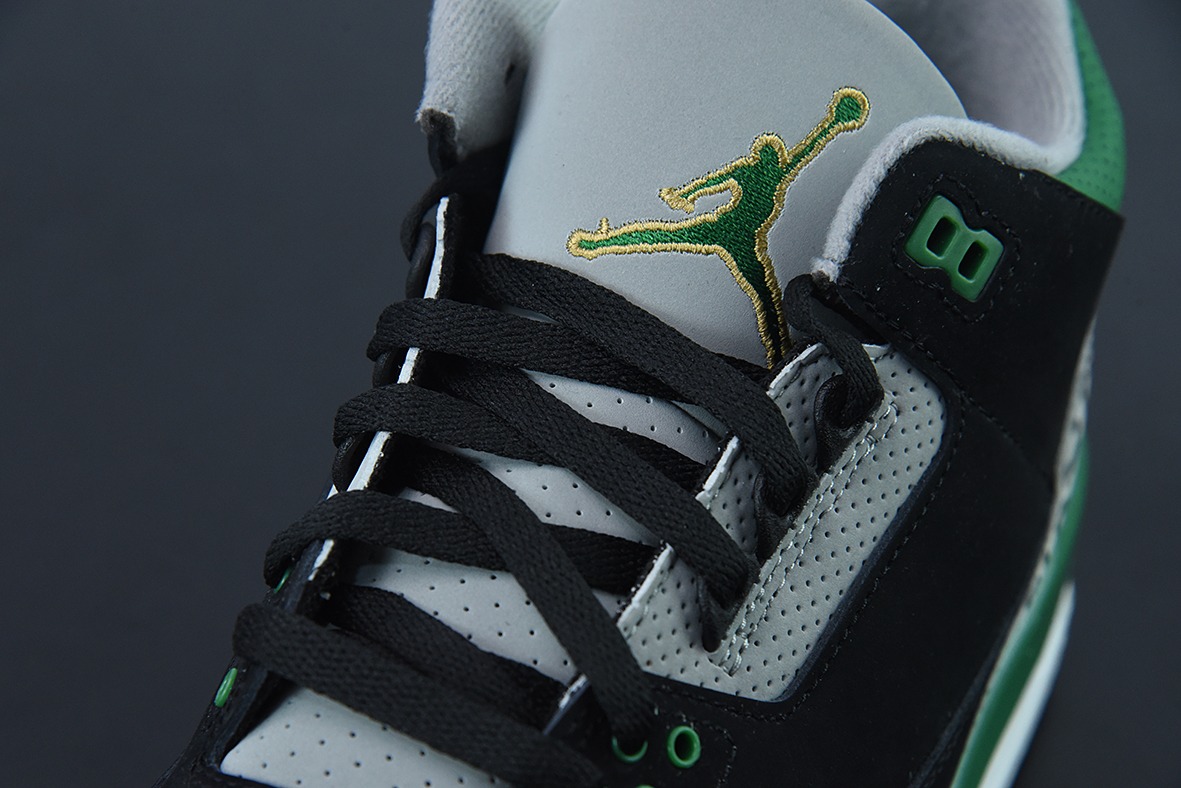 L00H6 纯原 Air Jordan 3 Retro "Pine Green" AJ3黑绿男士运动鞋CT8532-012