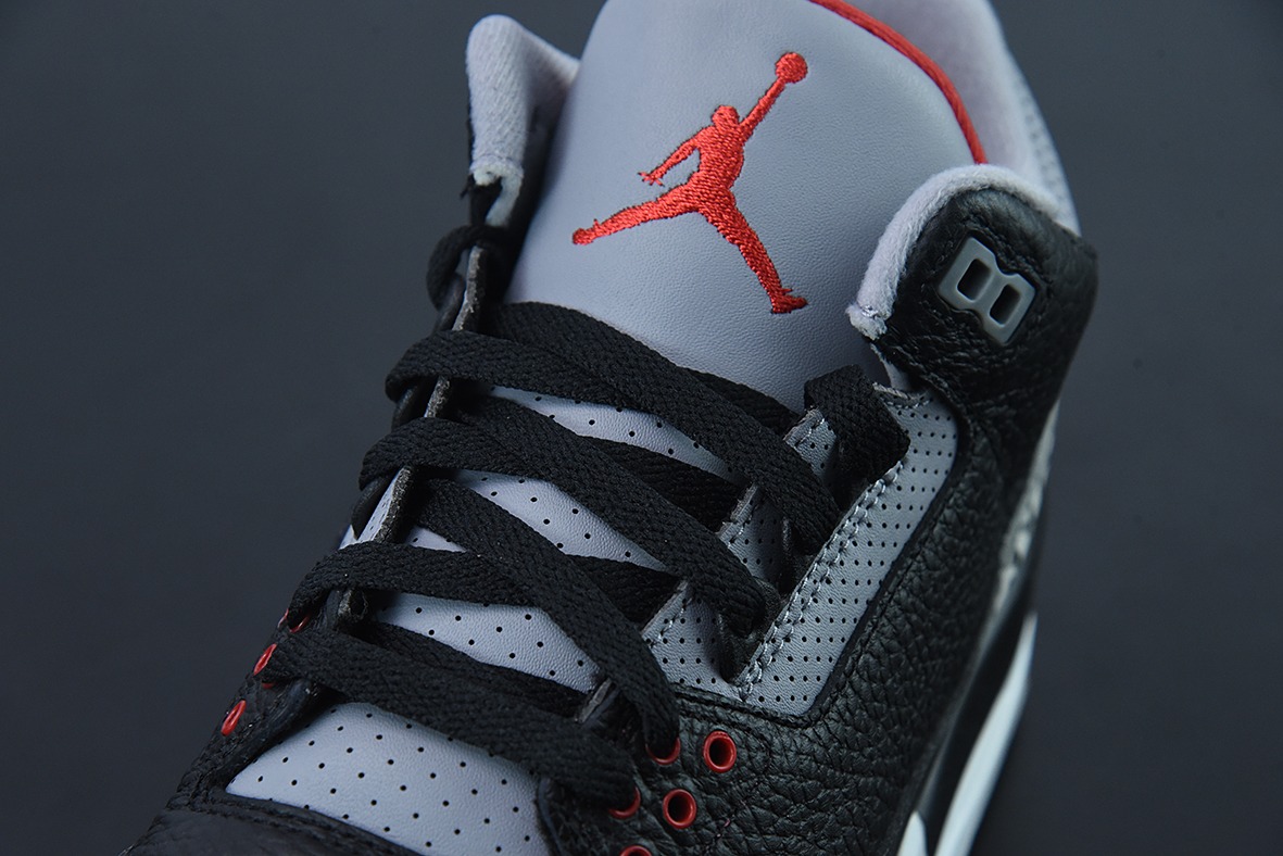 Air Jordan 3 Retro Black Cement AJ3黑水泥男士运动鞋 854262-001
