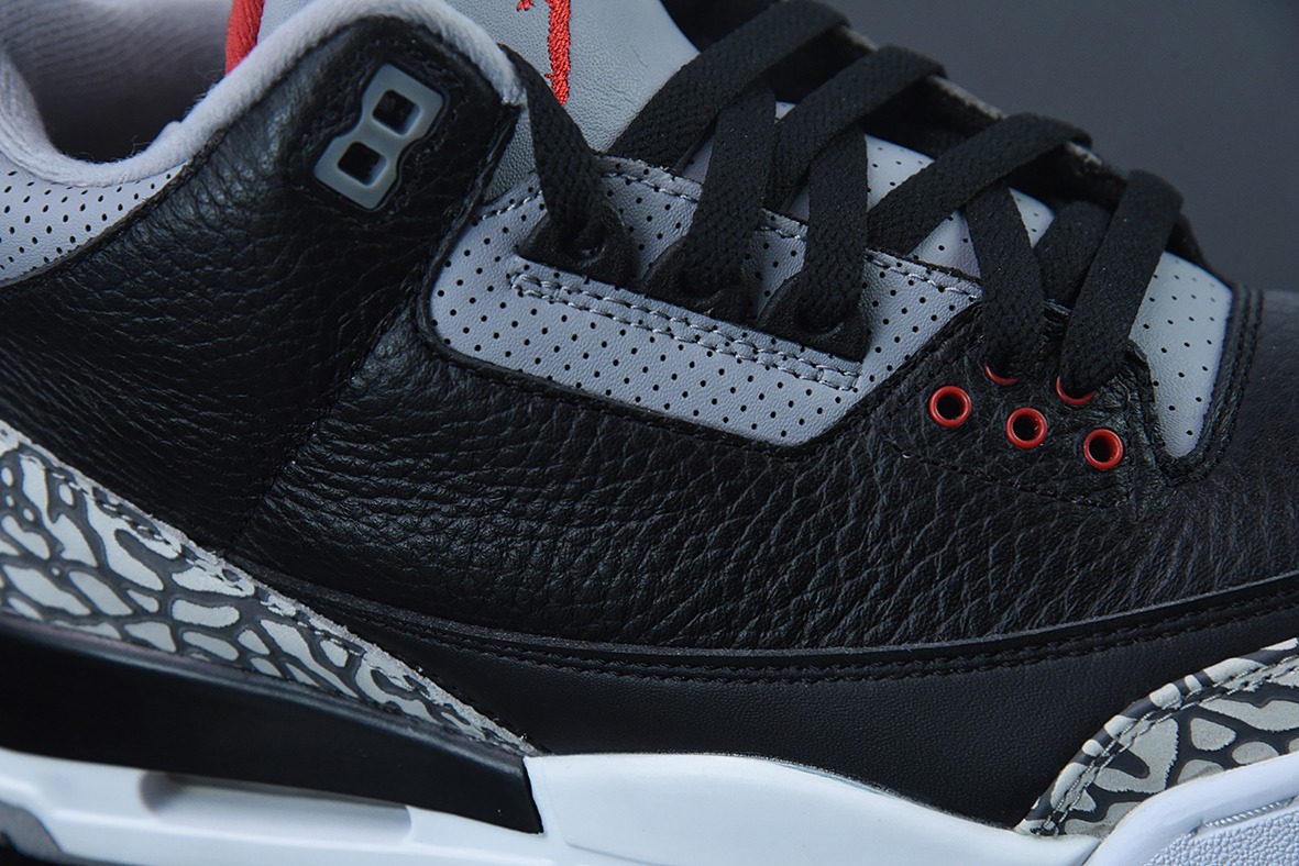 Air Jordan 3 Retro Black Cement AJ3黑水泥男士运动鞋 854262-001