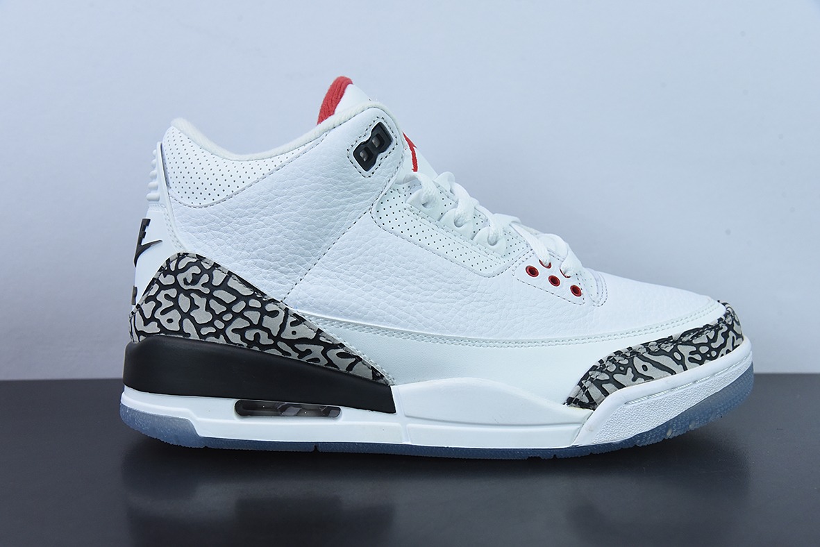 Air Jordan 3 Retro AJ3白水泥男士运动鞋923096-101