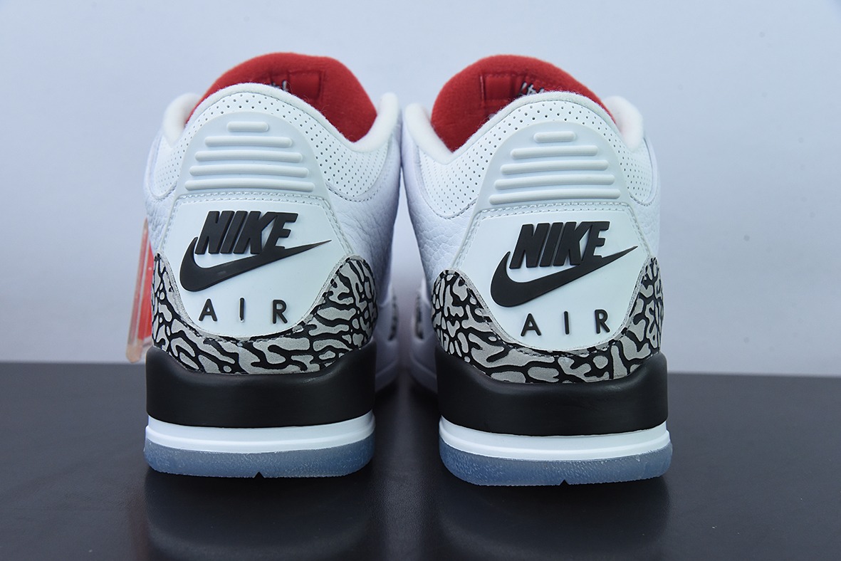Air Jordan 3 Retro AJ3白水泥男士运动鞋923096-101
