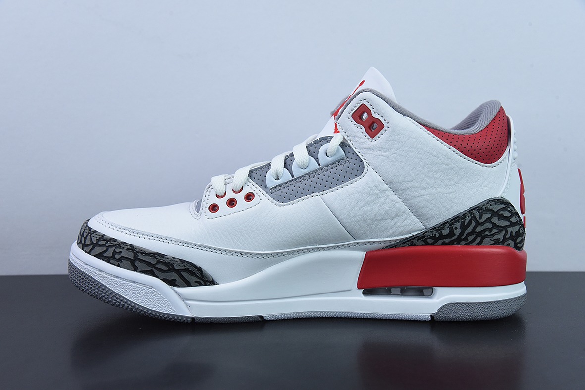 Air Jordan 3 Retro 白红元年复刻 新白红男子运动鞋 DN3707-160