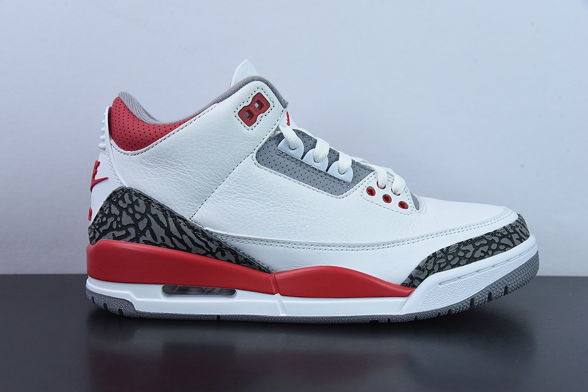 Air Jordan 3 Retro 白红元年复刻 新白红男子运动鞋 DN3707-160