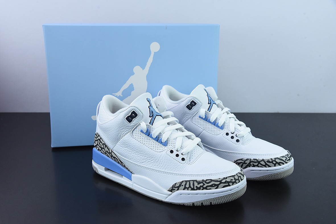 Air Jordan 3 Retro  "UNC" AJ3北卡蓝男子运动鞋 DN3707-160