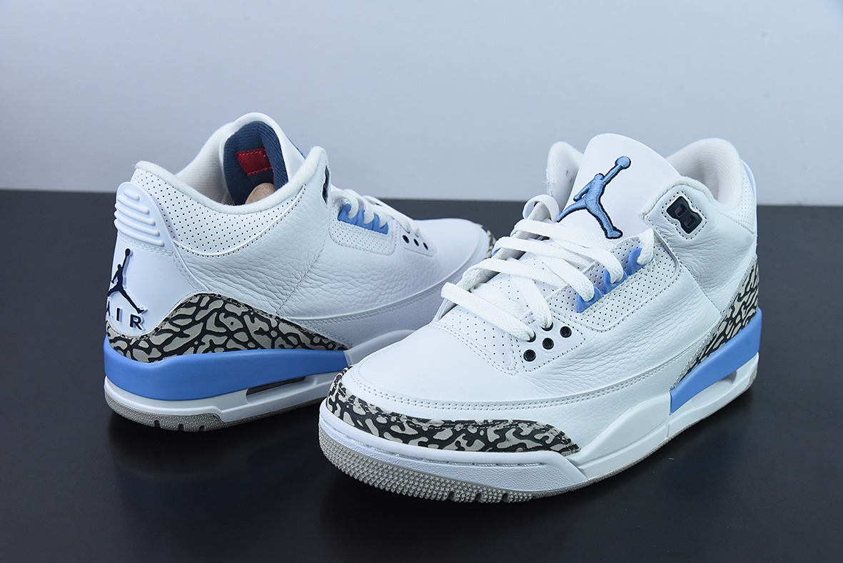 Air Jordan 3 Retro  "UNC" AJ3北卡蓝男子运动鞋 DN3707-160