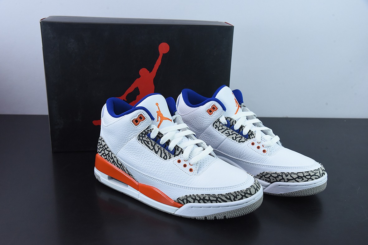 L00H6 纯原 Air Jordan 3 Retro aj3 尼克斯男子运动鞋 136064-148