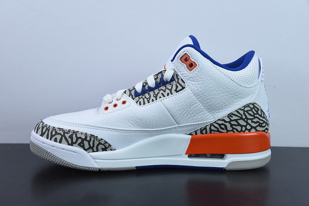 L00H6 纯原 Air Jordan 3 Retro aj3 尼克斯男子运动鞋 136064-148