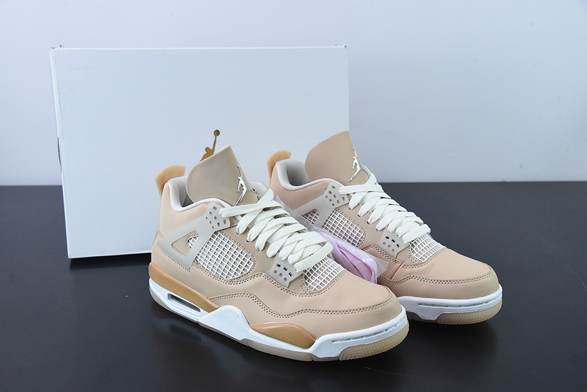 Air Jordan 4 “Shimmer” 乔4藕粉小ow配色 男子文化篮球鞋 货号:DJ0675-200