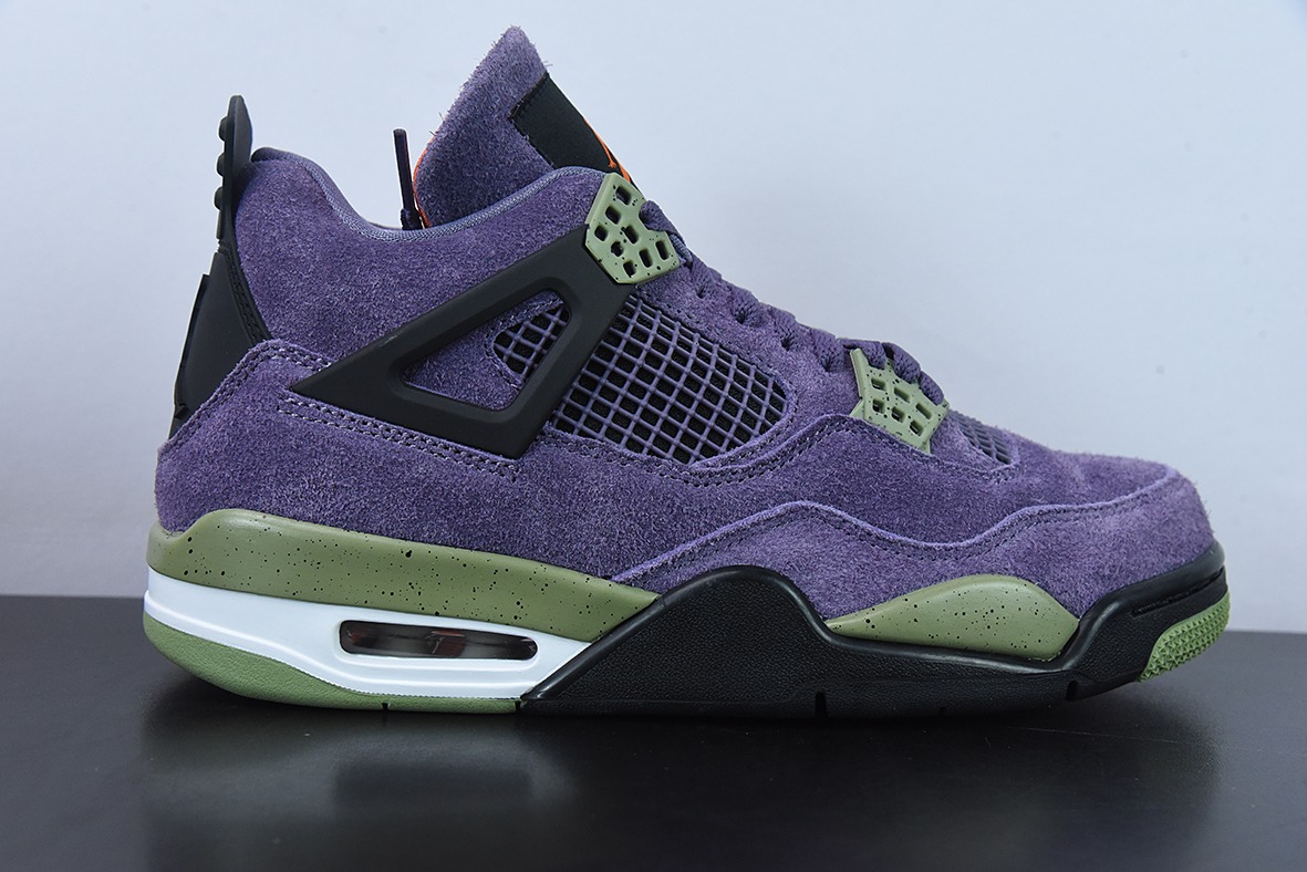 Air Jordan 4 Retro Canyon Purple “麂皮紫小丑”运动鞋 货号： AQ9129-500