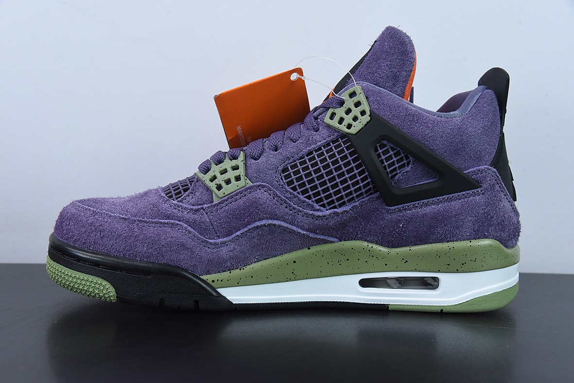 Air Jordan 4 Retro Canyon Purple “麂皮紫小丑”运动鞋 货号： AQ9129-500