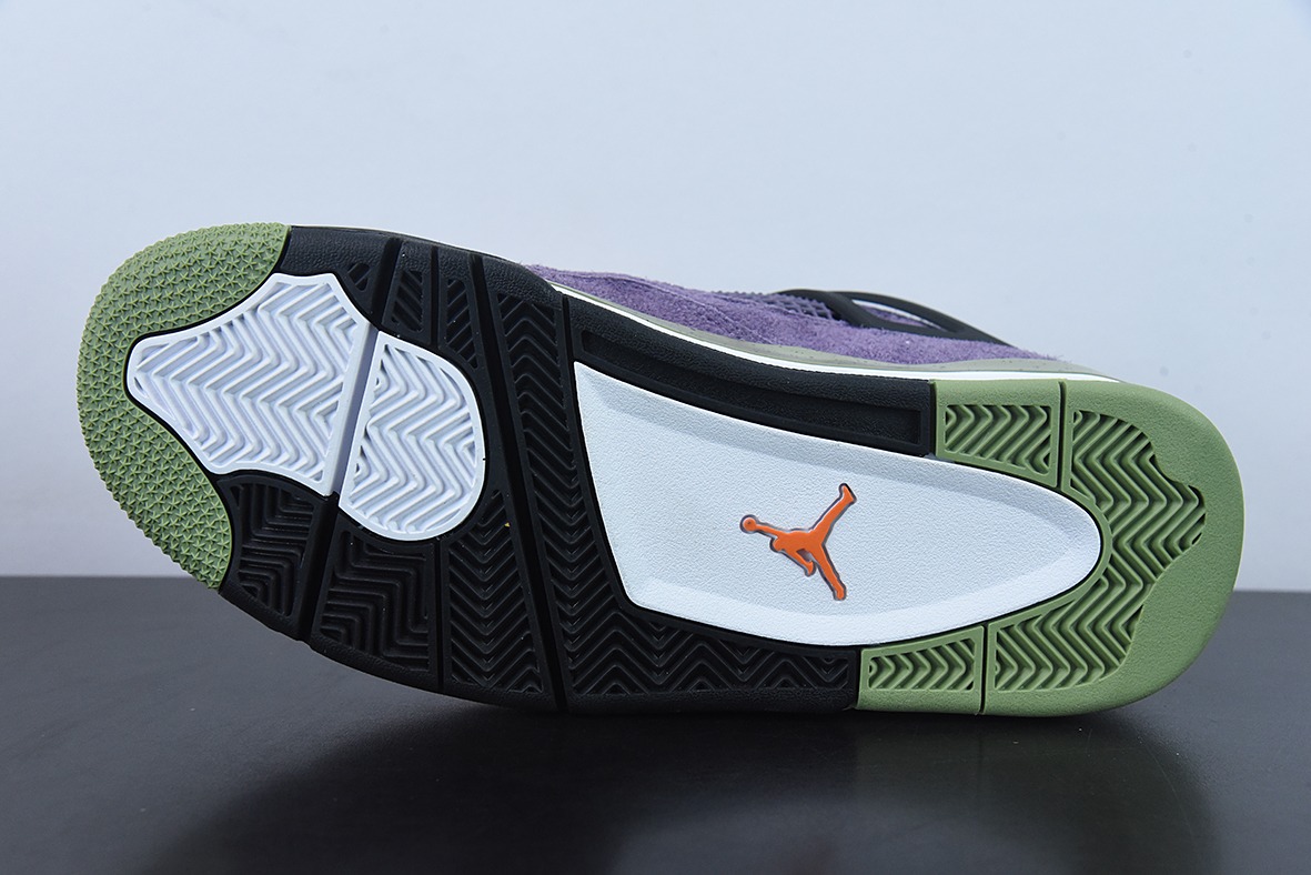 Air Jordan 4 Retro Canyon Purple “麂皮紫小丑”运动鞋 货号： AQ9129-500