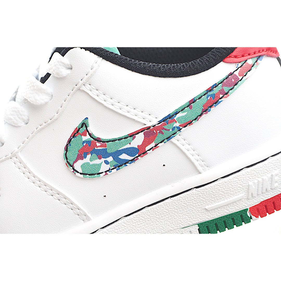 图片[9]-Nike Force 1 Low空军一号低帮儿童板鞋 Air Force 1于1982年推出，由Nike公 司的传奇设计师Bruce Kilgore设计，他摒弃了老旧的帆布鞋风格，突破性的使用内嵌式Air Sole气垫缓震系统，并将其与横跨复古与现代的外型结合，造就出风靡全球三十多年的Air Force 1,有了这个经典，您将获得耐用性，缓冲性和最佳的穿着舒适度。 货号：2100 尺码：22-37.5-选品中心