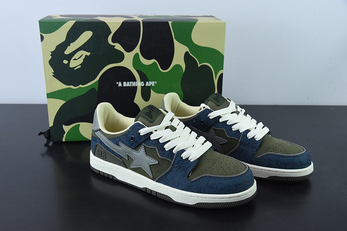 Human Made Bape Sta Sk8 To Nigo" 潮流教父Nigo 品牌 猿人头经典滑板百搭休闲运动板鞋