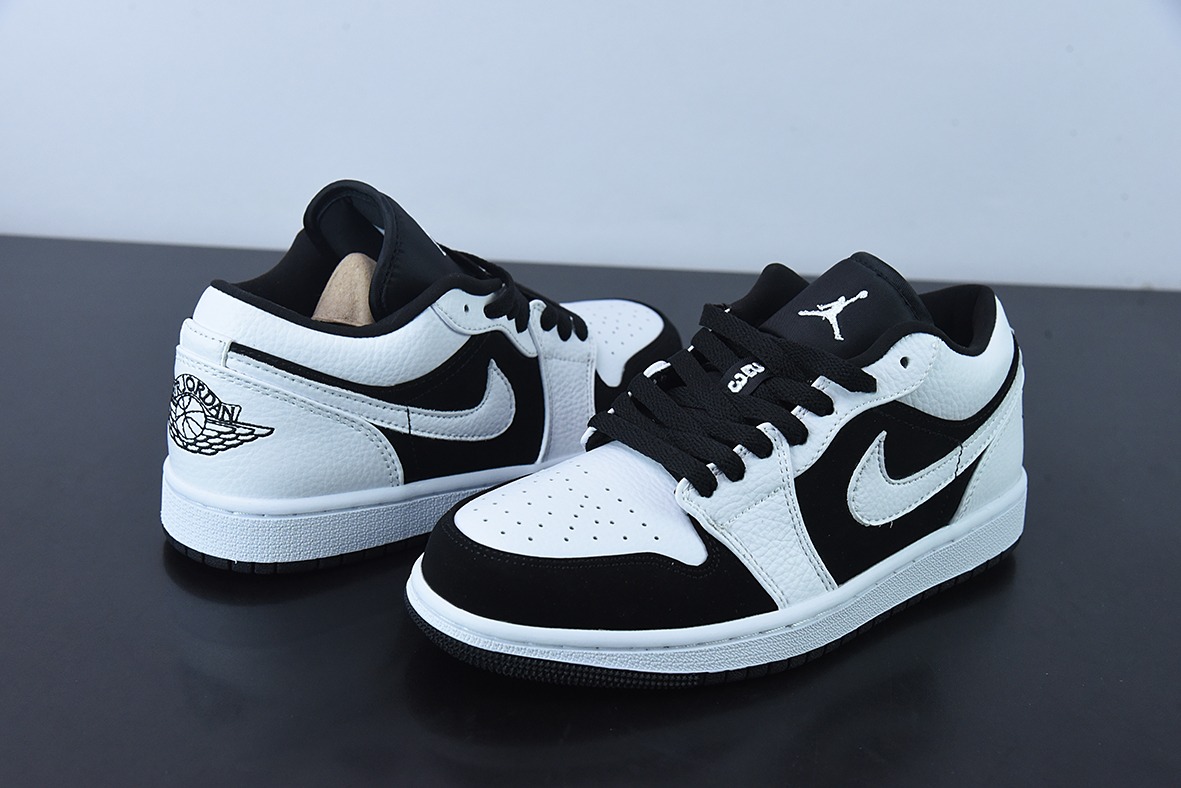 乔丹 Air Jordan 1 Low AJ1 乔1黑白熊猫 低帮休闲板鞋 货号：553560-101