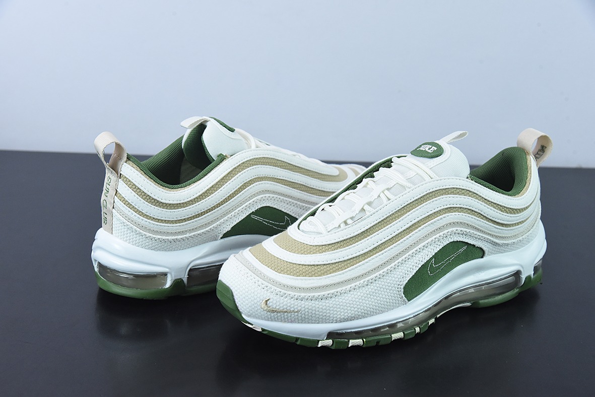 Nike Air Max 97＂ Sun Club ＂低帮复古跑步鞋白绿DM8588-100
