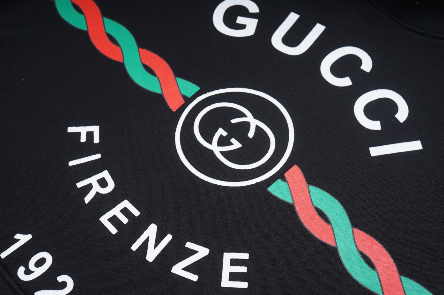 Gucci /古驰 22SS 麻花条纹印花连帽卫衣