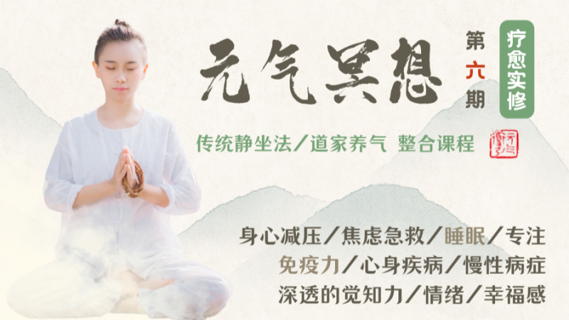 【网课·《形气神静修堂-元气冥想（第六期）疗愈静修营（5月27开营）》】